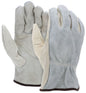 Grain Leather Driver Gloves, Split Back, Keystone Thumb, CV-E Grade