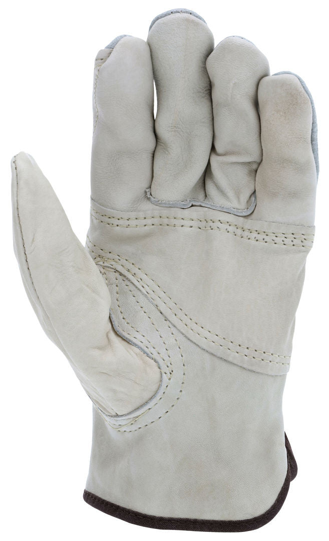 Grain Leather Driver Gloves, Split Back, Keystone Thumb, CV-E Grade