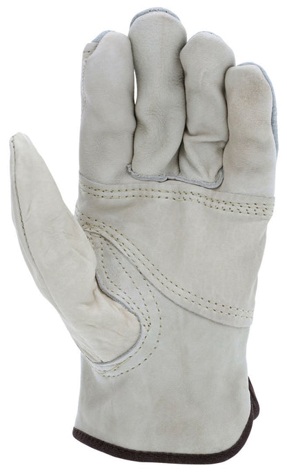 Grain Leather Driver Gloves, Split Back, Keystone Thumb, CV-E Grade