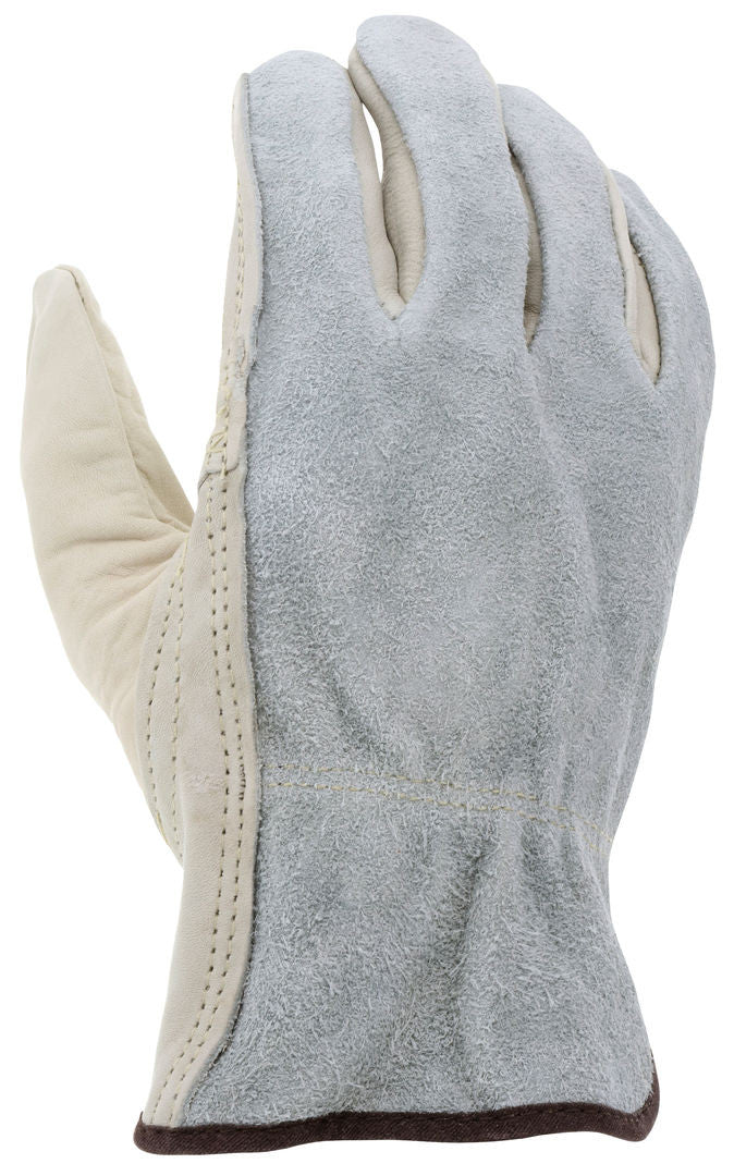Grain Leather Driver Gloves, Split Back, Keystone Thumb, CV-E Grade