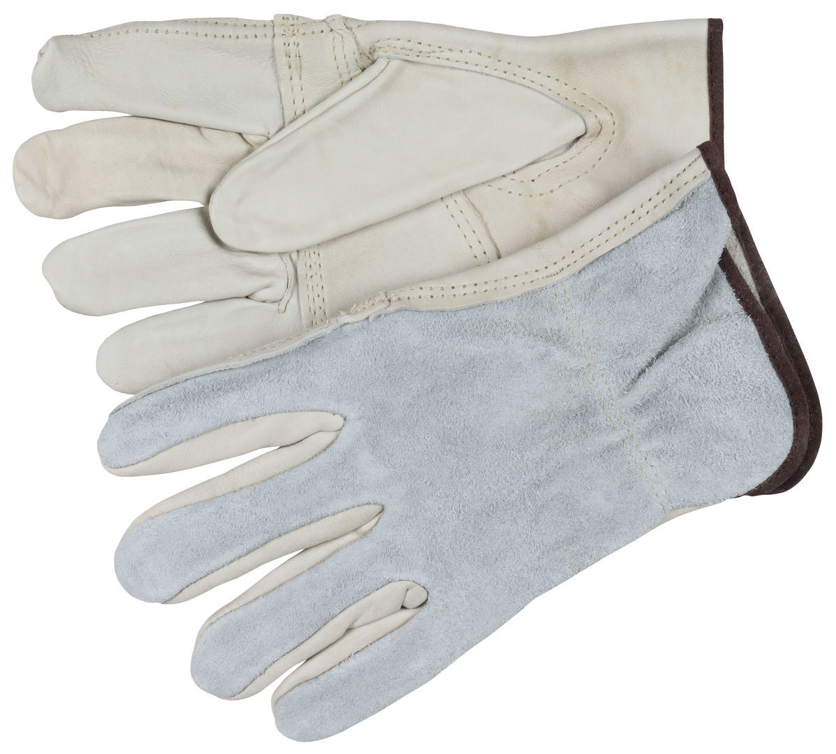 Grain Leather Driver Gloves, Split Back, Keystone Thumb, CV-E Grade