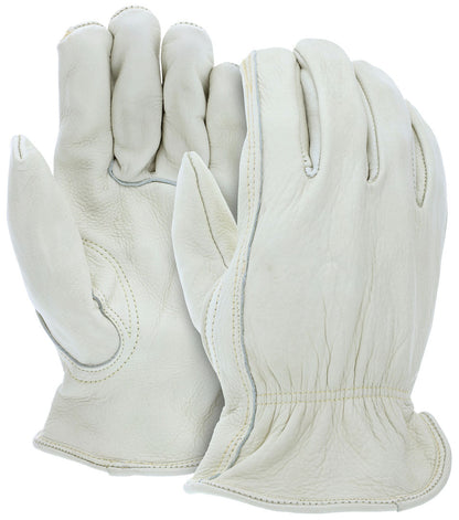 Grain Cowhide Driver Gloves, Select B Grade, Keystone Thumb, Kevlar Sewn