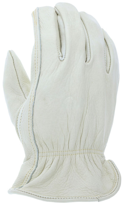 Grain Cowhide Driver Gloves, Select B Grade, Keystone Thumb, Kevlar Sewn