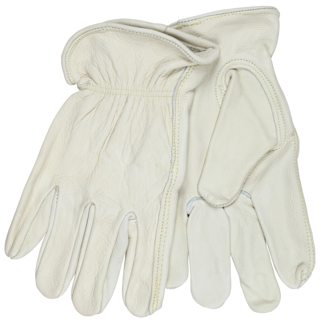 Grain Cowhide Driver Gloves, Select B Grade, Keystone Thumb, Kevlar Sewn