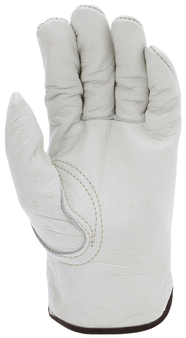 Grain Cowhide Leather Driver Gloves, Keystone Thumb, CV-C+ Grade