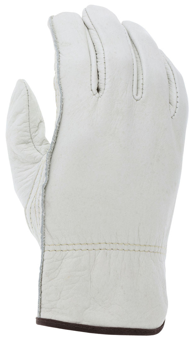 Grain Cowhide Leather Driver Gloves, Keystone Thumb, CV-C+ Grade
