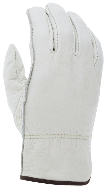 Grain Cowhide Leather Driver Gloves, Keystone Thumb, CV-C+ Grade