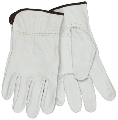 Grain Cowhide Leather Driver Gloves, Keystone Thumb, CV-C+ Grade