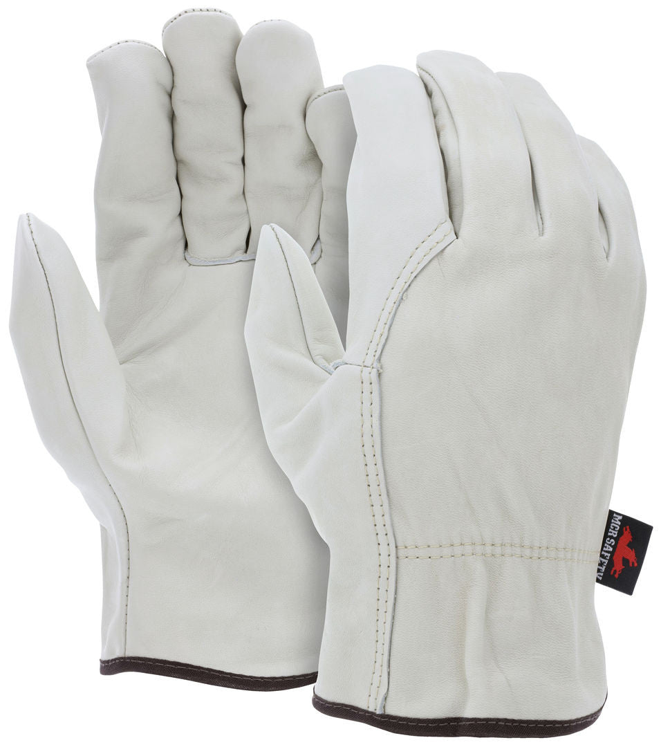 Grain Cowhide Driver Gloves, Select B Grade, Wing Thumb, Unlined