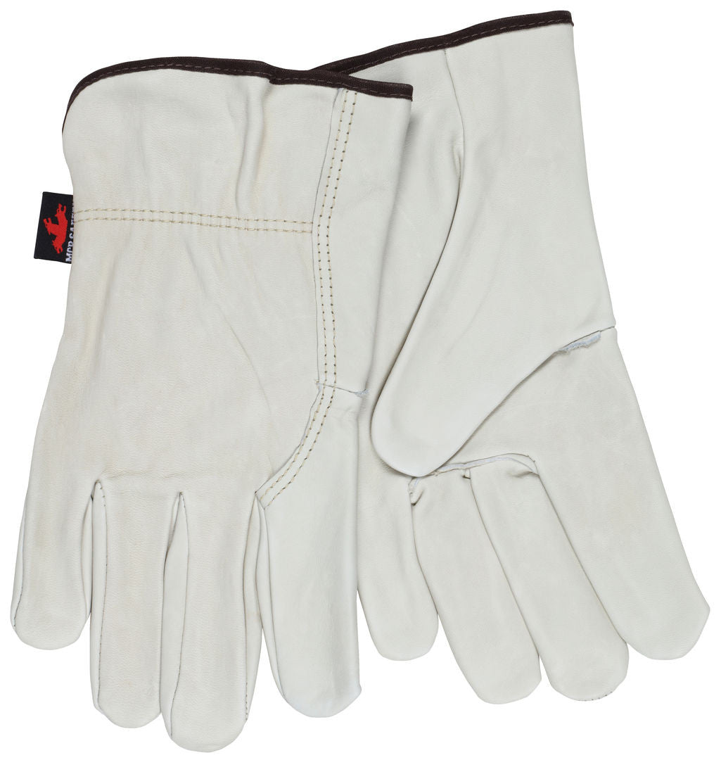 Grain Cowhide Driver Gloves, Select B Grade, Wing Thumb, Unlined