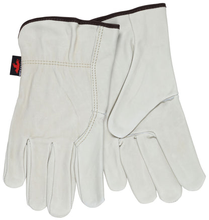 Grain Cowhide Driver Gloves, Select B Grade, Wing Thumb, Unlined