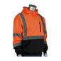 PIP® ANSI Type R Class 3 Hooded Pullover Sweatshirt with Black Bottom