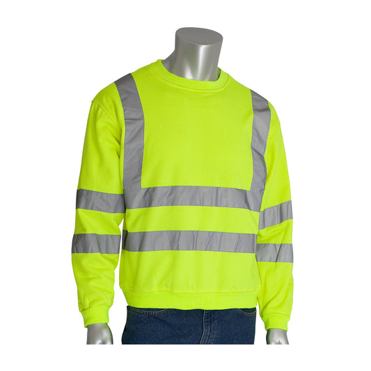 PIP 323-CNSSE ANSI Type R Class 3 Crew Neck Sweatshirt