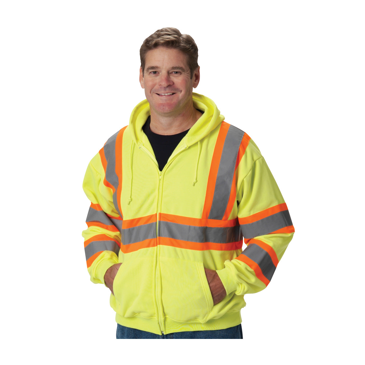PIP 323-HSSP ANSI Type R Class 3 Two-Tone Hoodie