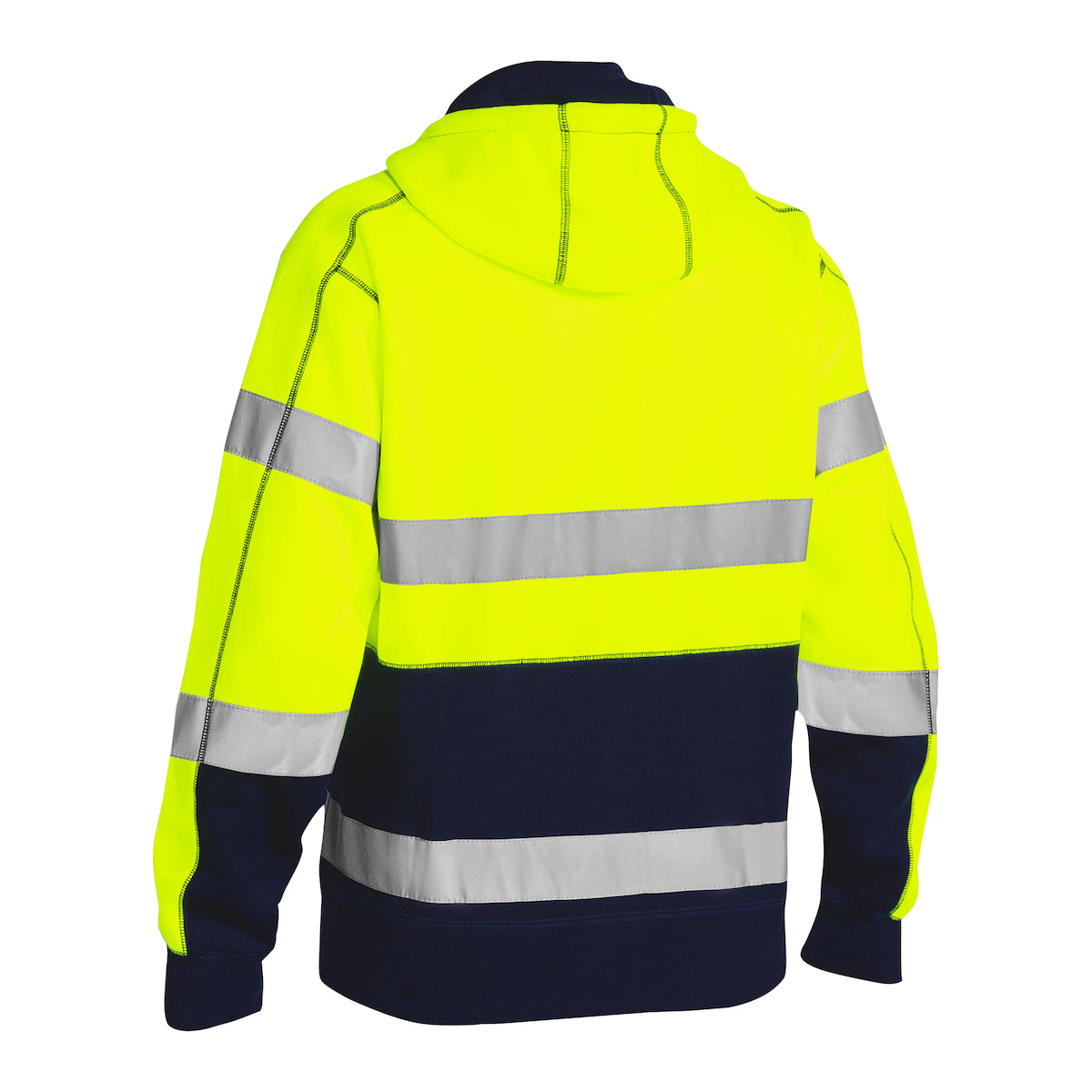 PIP Bisley 323M6988T ANSI Type R Class 3 Full Zip Hooded Sweatshirt with Sherpa Lining