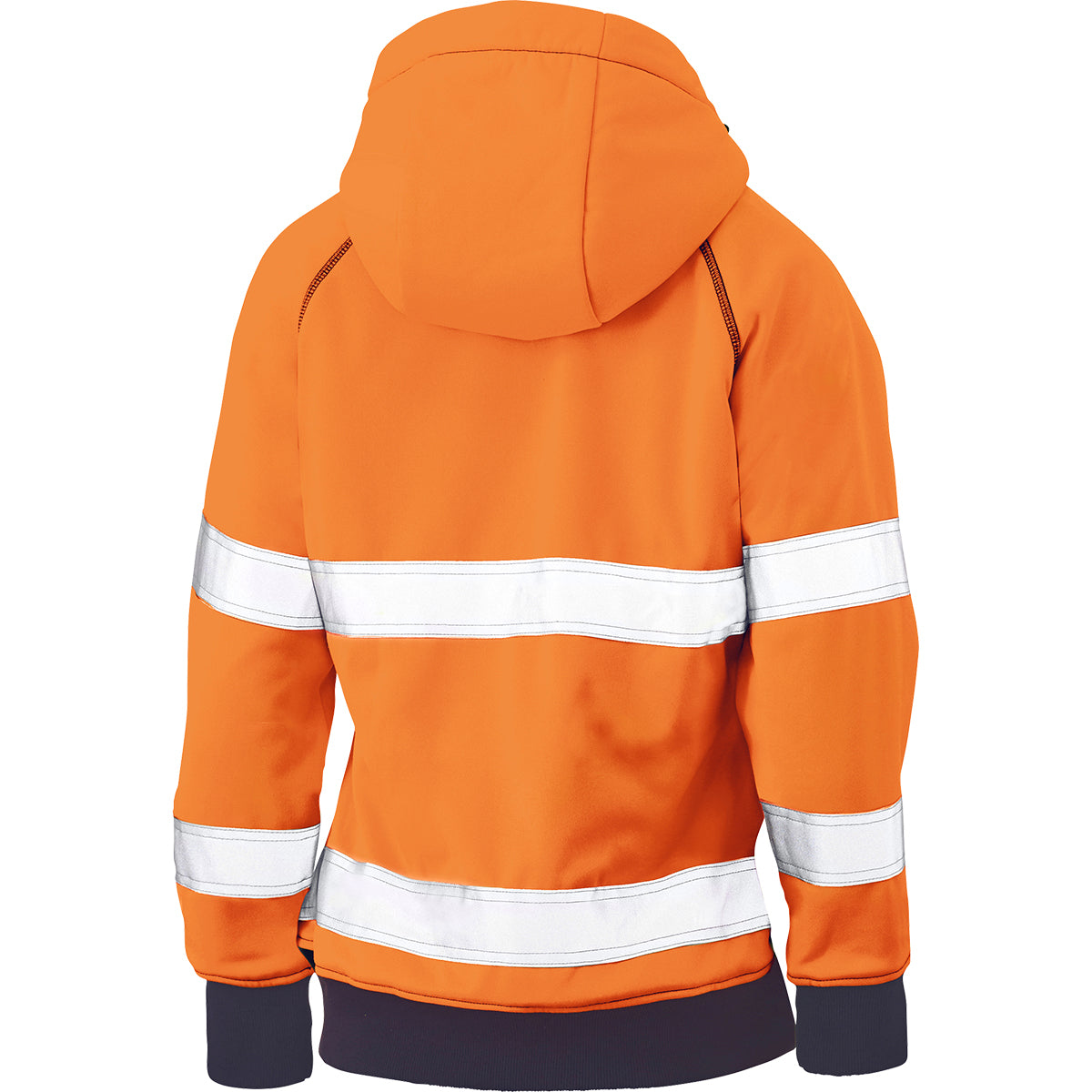 PIP Bisley 323W6819T ANSI Type R Class 2 Women's Contoured Full Zip Hooded Sweatshirt with Sherpa Lining