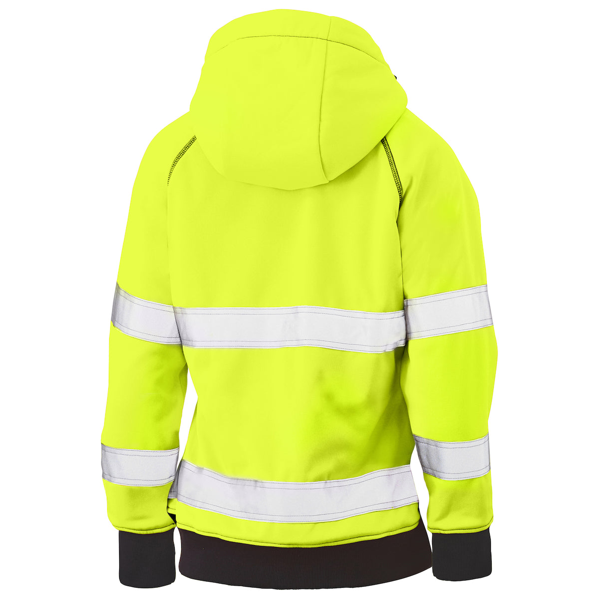 PIP Bisley 323W6819T ANSI Type R Class 2 Women's Contoured Full Zip Hooded Sweatshirt with Sherpa Lining