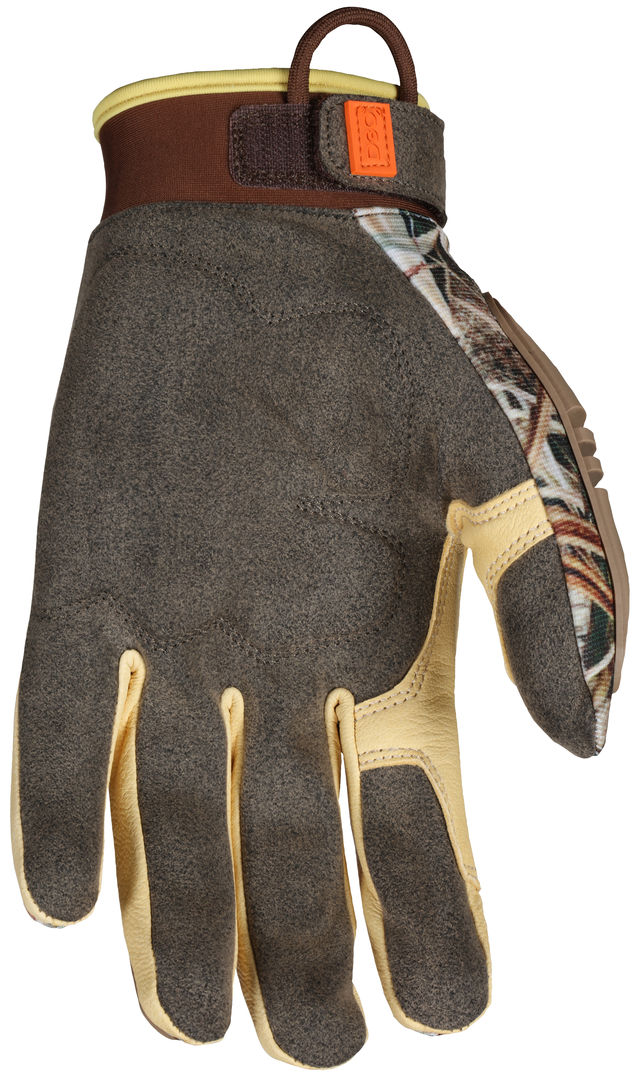 MO100 - ForceFlex® Mechanics Work Gloves - Shadow Grass® Blades® Pattern - Camo Gloves - Breathable Back - Palm Reinforced with D3O® - TPR on Back of Hand for Impact Resistance - Popular Mossy Oak® Camouflage Pattern