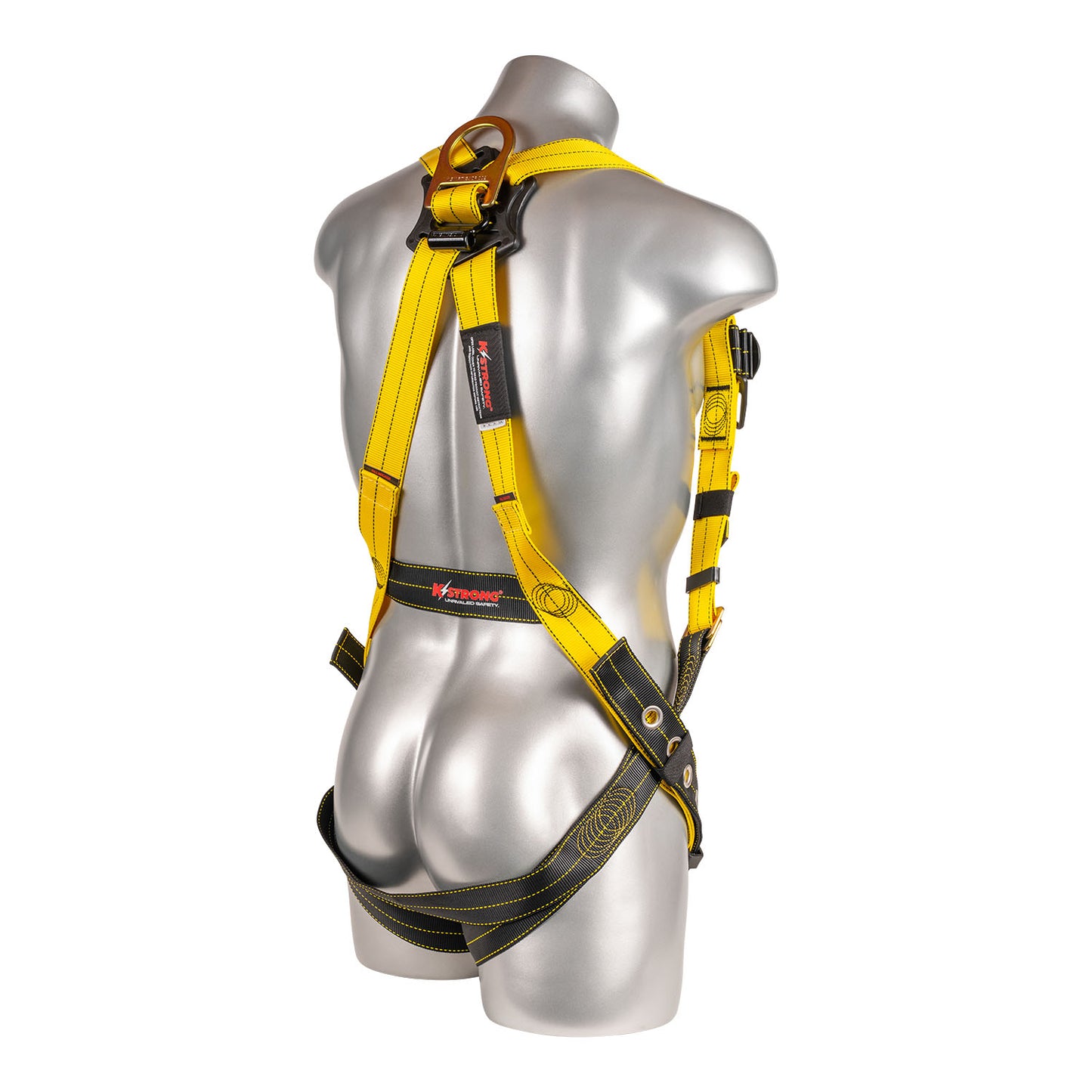 KStrong® Kapture™ Element 5-Point Full Body Harness with Revolta™ Oil and Water Repellent Webbing, 1 Enhanced Dorsal D-ring Plus™, 1 Front D-ring, QC Chest, & TB Legs (ANSI)