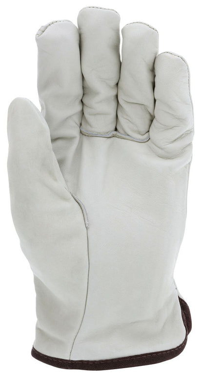 Grain Cowhide Driver Gloves, Fleece Insulated, CV-C+ Grade