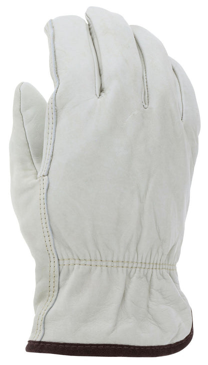 Grain Cowhide Driver Gloves, Fleece Insulated, CV-C+ Grade
