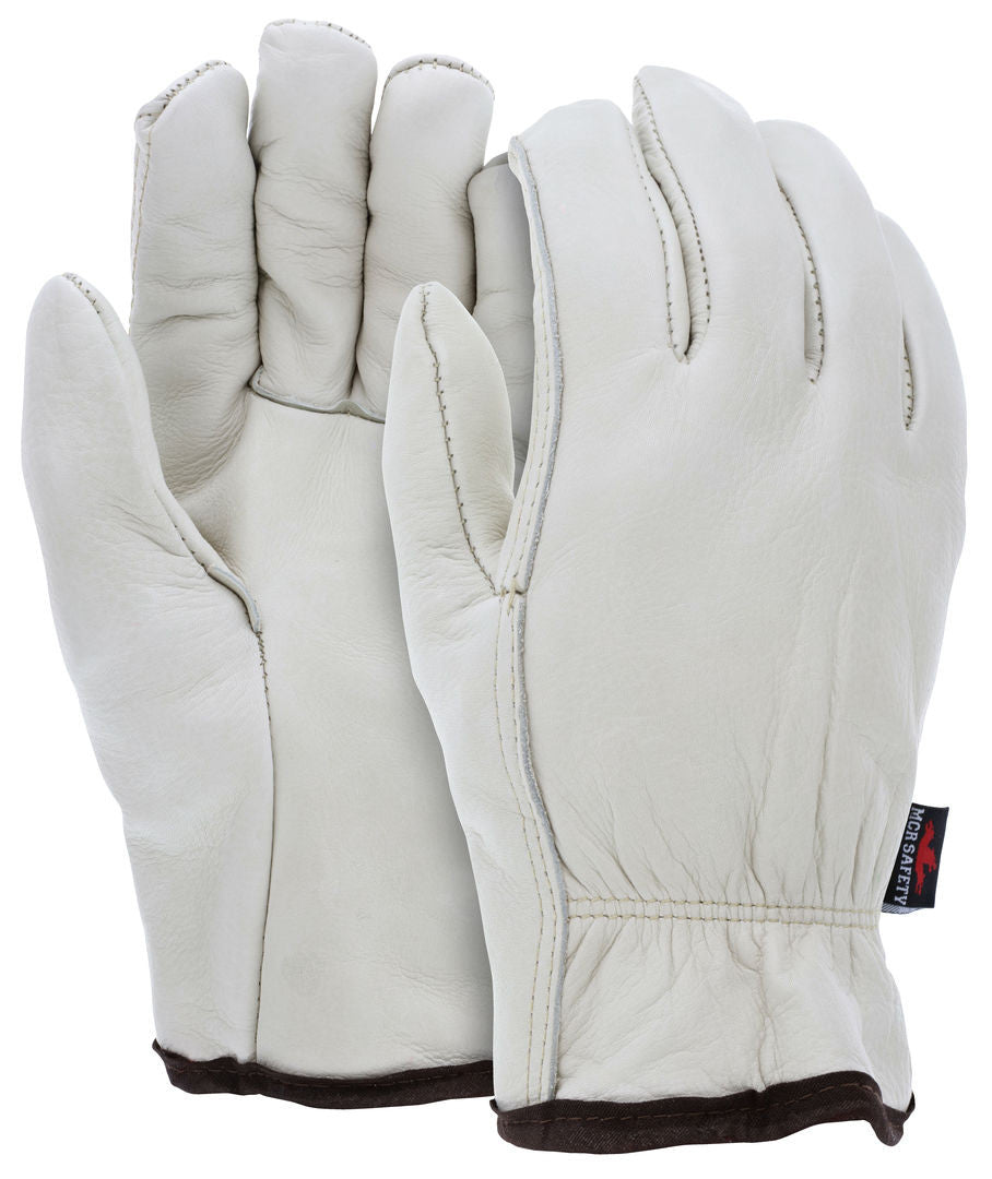 Grain Cowhide Driver Gloves, Foam Insulated, Straight Thumb