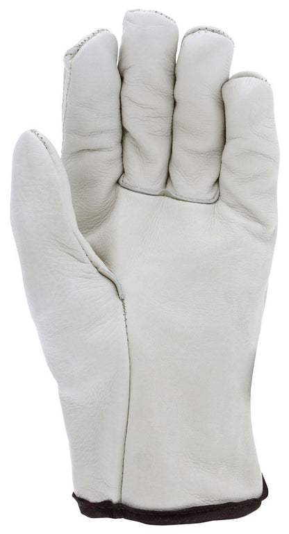 Grain Cowhide Driver Gloves, Foam Insulated, Straight Thumb