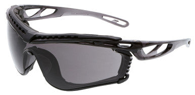 MCR Safety CL5 - Checklite® CL5 Series Safety Glasses - Foam Lining - Earplug Retaining Technology - Temples Hold Earplug Cord in Place - Lightweight — Sold by Each