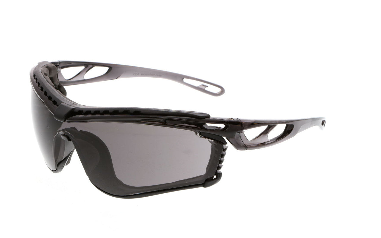 MCR Safety CL5 - Checklite® CL5 Series Safety Glasses - Foam Lining - Earplug Retaining Technology - Temples Hold Earplug Cord in Place - Lightweight — Sold by Pair — manufacturer image 9
