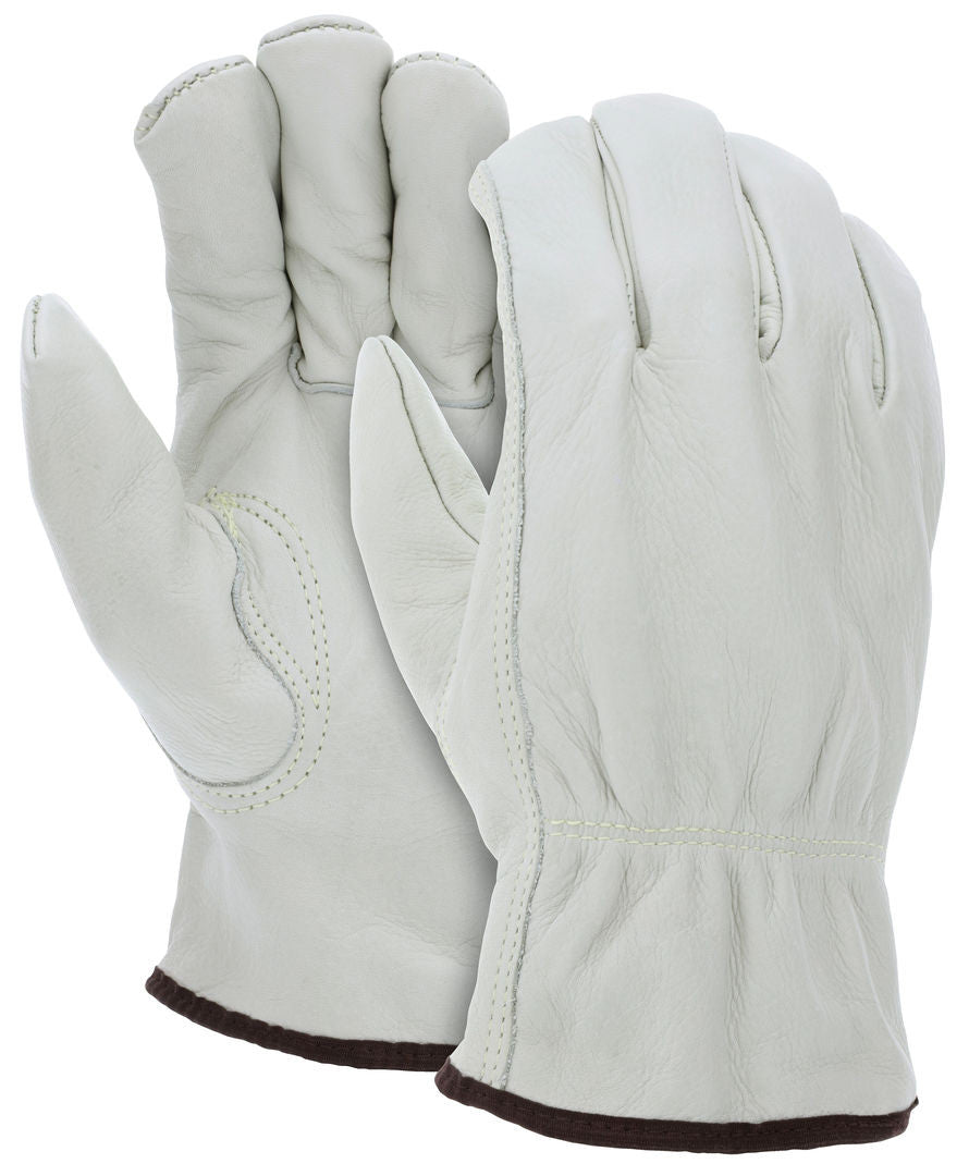 Grain Cowhide Driver Gloves, Thermal Lined, Keystone Thumb