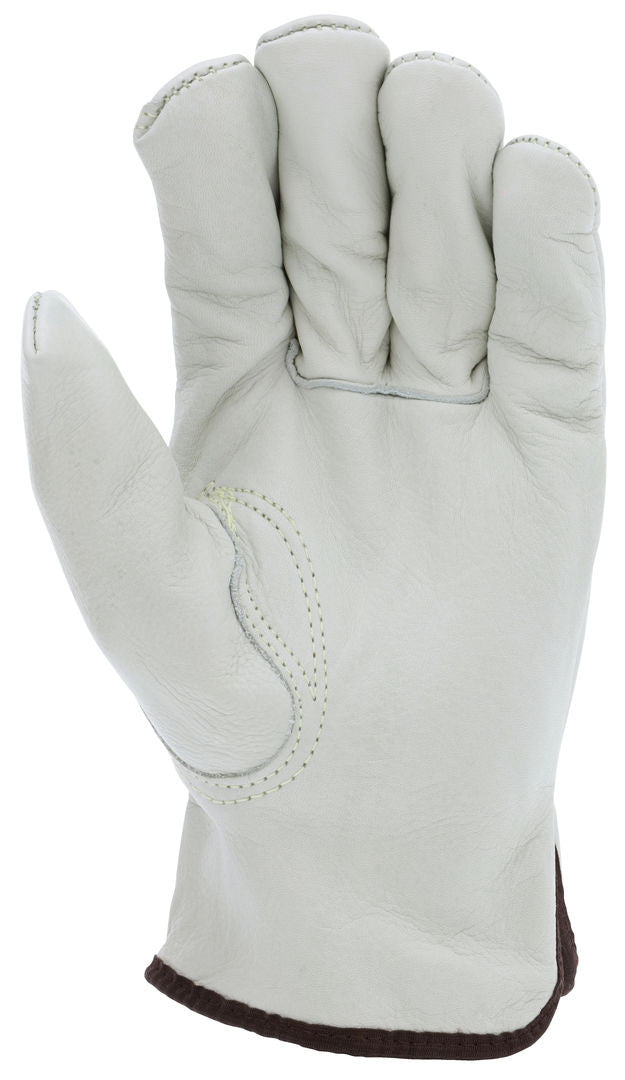 Grain Cowhide Driver Gloves, Thermal Lined, Keystone Thumb