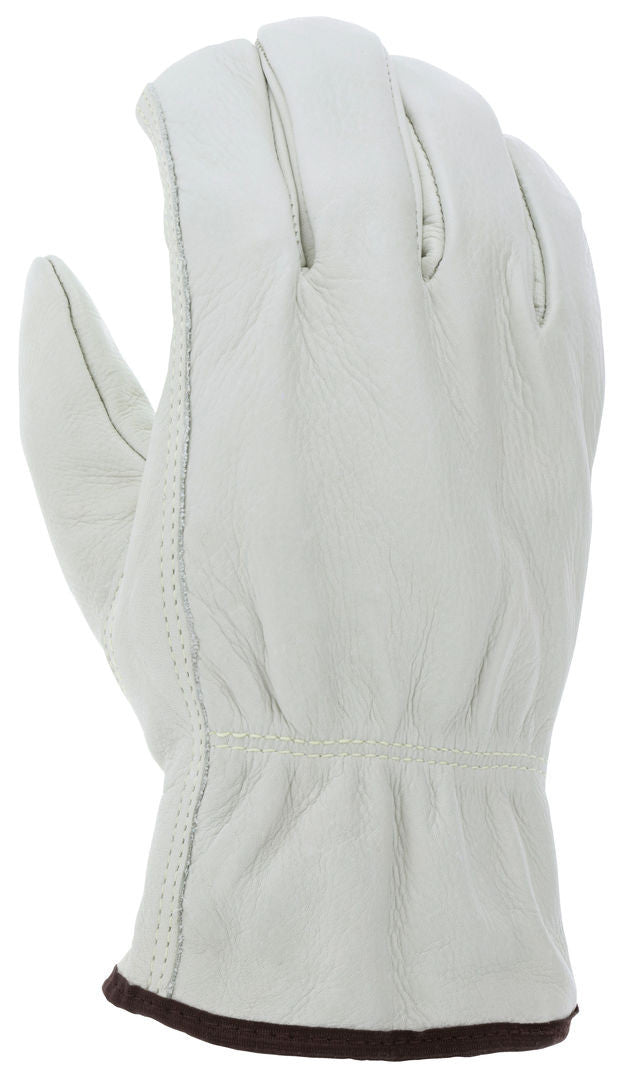Grain Cowhide Driver Gloves, Thermal Lined, Keystone Thumb