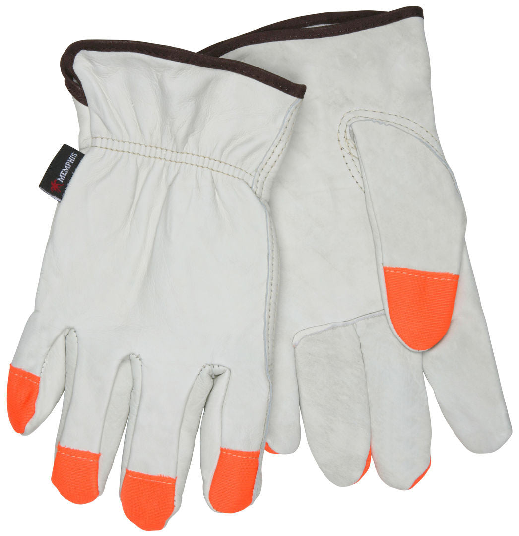 Grain Cowhide Driver Gloves, Thermal Lined, Keystone Thumb