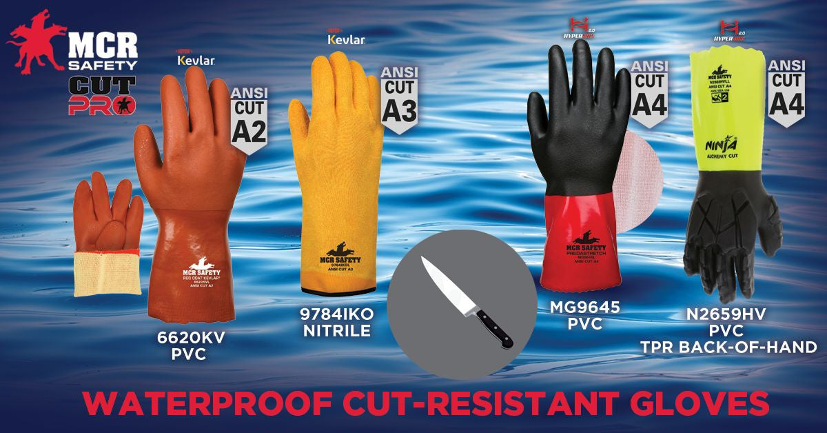9784IKO - Thin Nitrile Coated Cut Resistant Work Gloves - DuPont™ Kevlar® Aramid Shell - 14 Inch Gauntlet Cuff - Soft Interlock Liner - Treated with ActiFresh® to Help Prevent Odors and Eliminate Bacteria