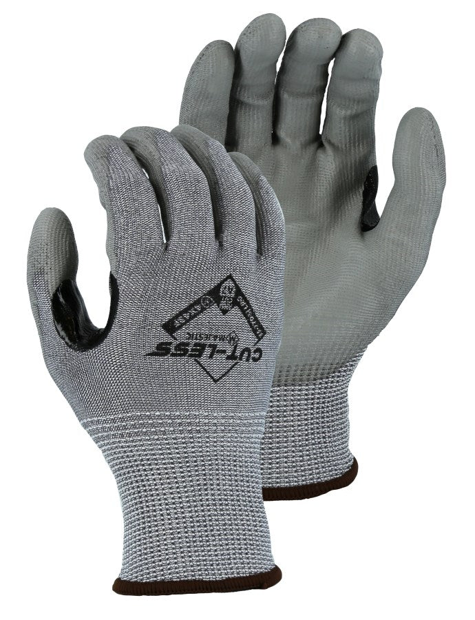 Cut-Less Korplex Glove with Polyurethane Palm, 13g, ANSI A7