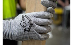Cut-Less Korplex Glove with Polyurethane Palm, 13g, ANSI A7