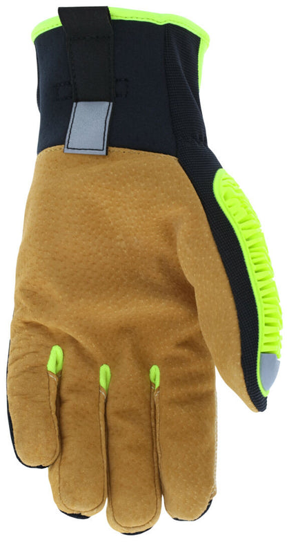 PD5931 - Predator® Impact Mechanics Gloves - Sasquatch® Leather Palm Work Gloves - TPR Back of Hand Protection - Cut, Abrasion, Tear, and Impact Resistant - TPR Back Provides Excellent Impact Protection