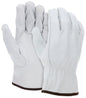 Buffalo Grain Leather Driver Gloves, Keystone Thumb, Open Cuff