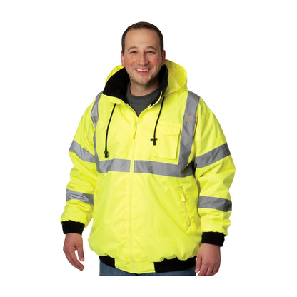 PIP® ANSI Type R Class 3 Value Bomber Jacket with Zip-Out Fleece Liner