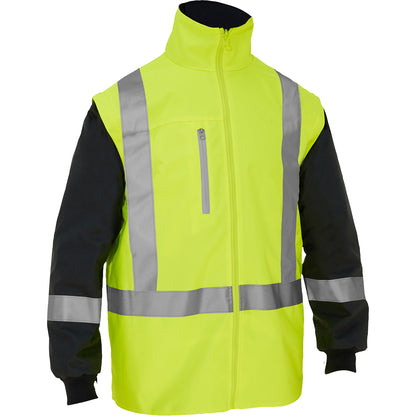 PIP Bisley 333M6375H ANSI Type R Class 3 Ripstop 5-in-1 Jacket with Class 2 Zip-Out Inner Jacket