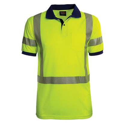 PIP Reflective Apparel 334CT ANSI Type R Class 3 Short Sleeve Polo Shirt with Segmented Tape