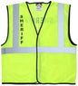 MCR Safety VCL2MLSHF - Hi-Vis Reflective Lime Safety Vest - Mesh Fabric with Hook and Loop Front Closure - Meets ANSI/ISEA 107 2020 Standard - Type R Class 2 Compliant - Pre-Imprinted with Sheriff Logo on Front Chest and Across Back
