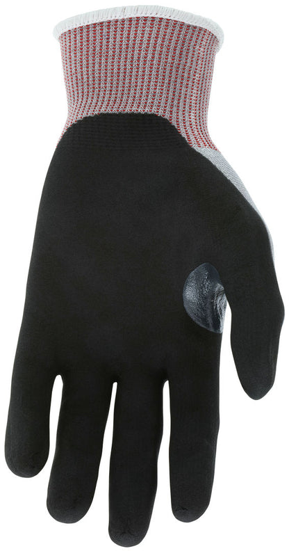 N9676DTS - MCR Safety CutPro® - Ninja BNF Cut Resistant Work Gloves - 15 Gauge Dyneema® Diamond Technology - NFT® Coated Palm and Fingertips - Nitrile Reinforced Thumb Crotch