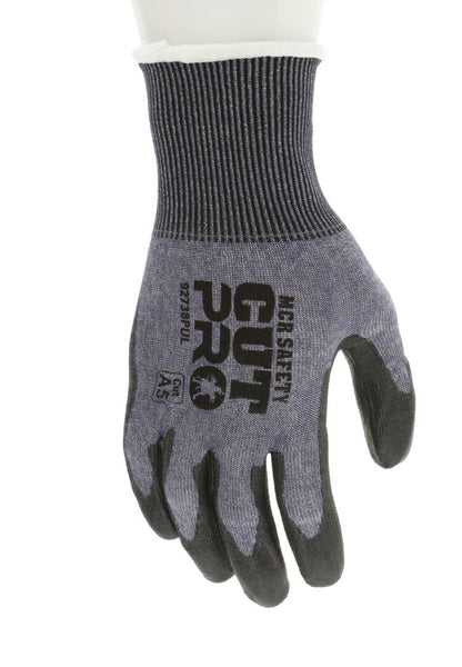 92738PU - MCR Safety CutPro® - 18 Gauge HyperMax® HPPE Shell - Cut, Abrasion, and Puncture Resistant - Polyurethane (PU) Coated Palm and Fingertips - Provides Superior Dexterity and Sense of Touch