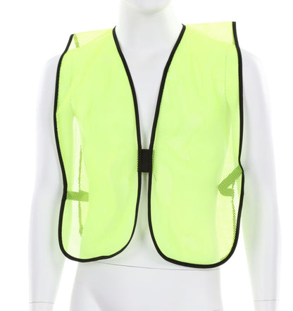 MCR Safety V200 - Lime Yellow Mesh Safety Vest - Light Weight Breathable Polyester Mesh Fabric - General Purpose - Non-ANSI Rated Hi-Visibility Safety Vest — manufacturer image 2