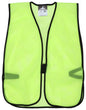 MCR Safety V200 - Lime Yellow Mesh Safety Vest - Light Weight Breathable Polyester Mesh Fabric - General Purpose - Non-ANSI Rated Hi-Visibility Safety Vest