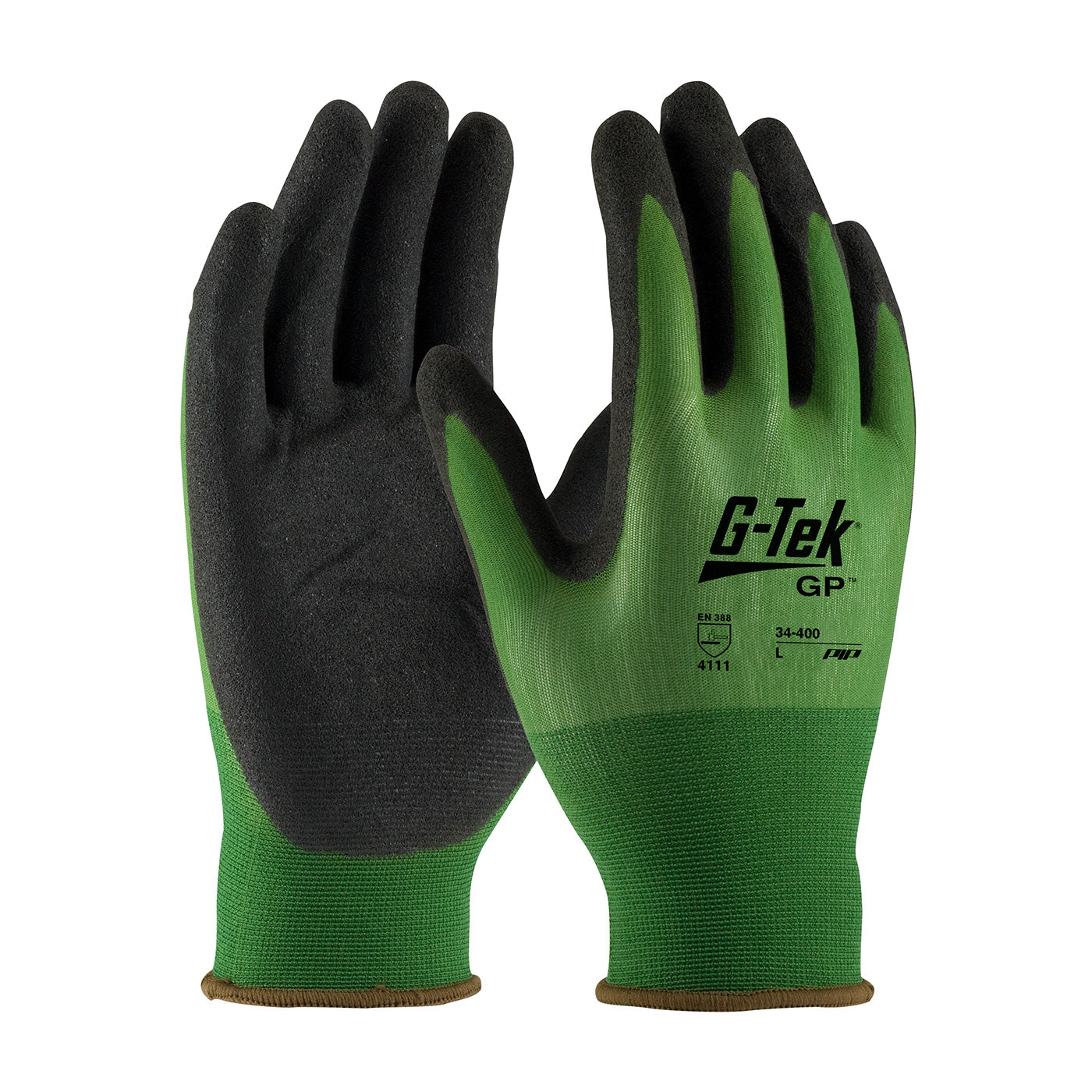 G-Tek® Seamless Knit Nylon Glove with Nitrile Coated MicroSurface Grip on Palm & Fingers - 18 Gauge - Touchscreen
