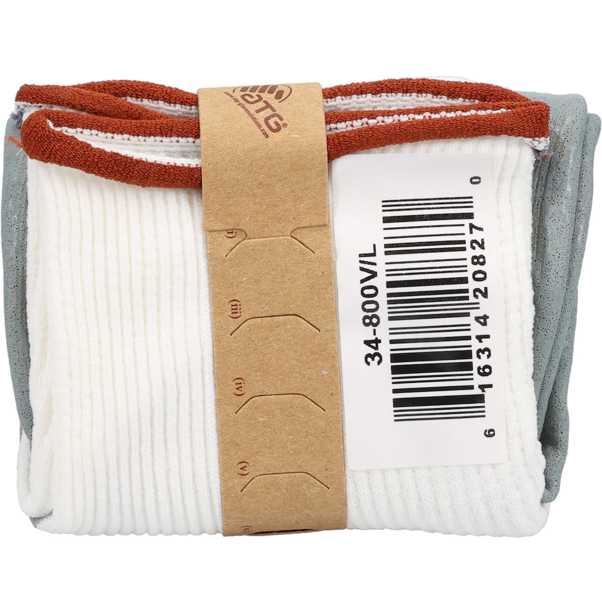 MaxiFoam® Premium: Seamless Knit Nylon Glove with Nitrile Coated MicroFoam Grip on Palm & Fingers - Vend-Ready with Sustainable Paper Band