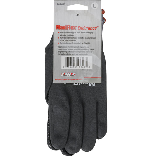 ATG 34-846T – Seamless Knit Nylon Glove with Nitrile Coated MicroFoam Grip on Full Hand - Micro Dot Palm - Hang Tagged