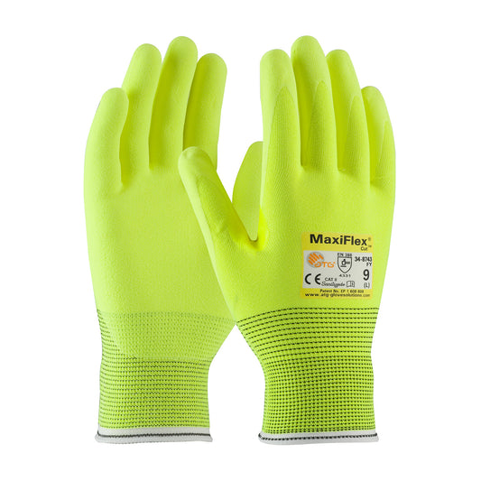 MaxiFlex® Cut™: Hi-Vis Seamless Knit Engineered Yarn Glove